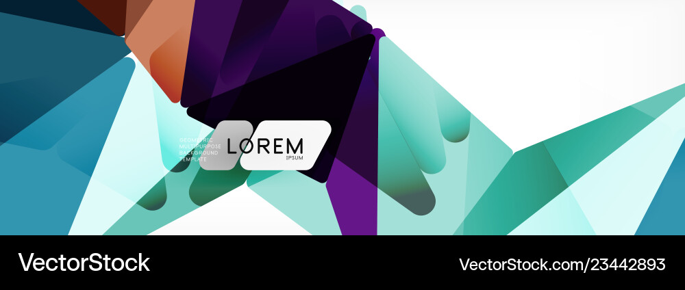 Science background abstract triangle pattern Vector Image
