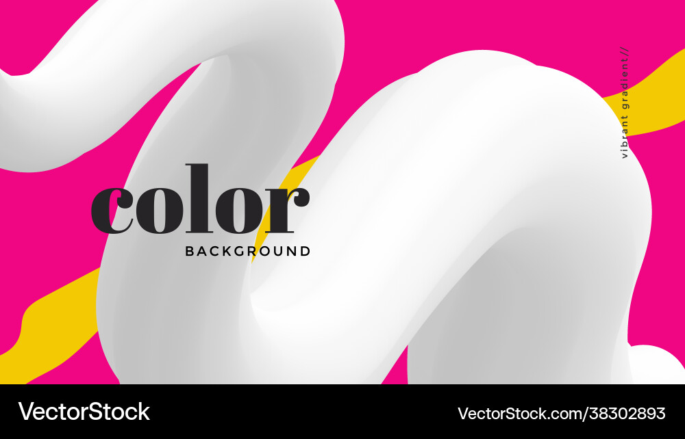 White fluid wave background color flow shape White fluid wave background color flow shape vector image