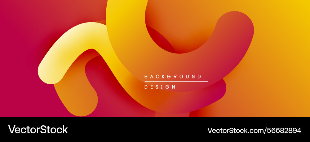 Abstract fluid shapes warm color gradient red Abstract fluid shapes warm color gradient red vector image
