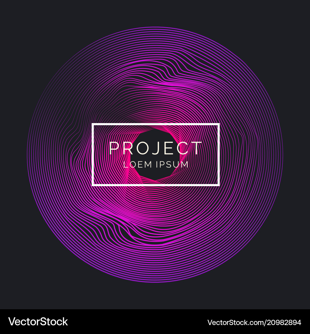 Bright abstract background with a dynamic waves vector image