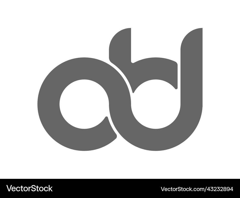 Circular combination of lowercase letters d Circular combination of lowercase letters d Vector Image