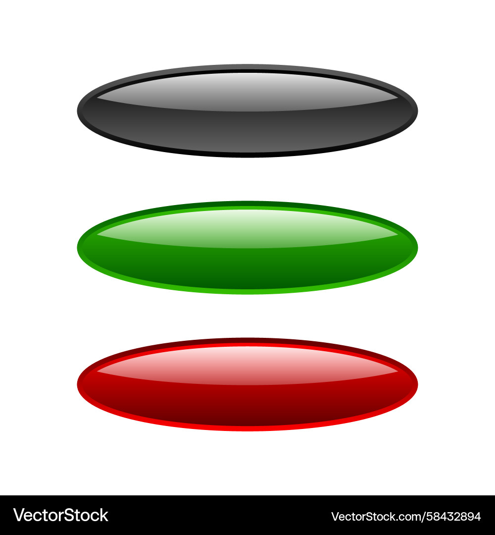 Modern Button Website Template Vector Image
