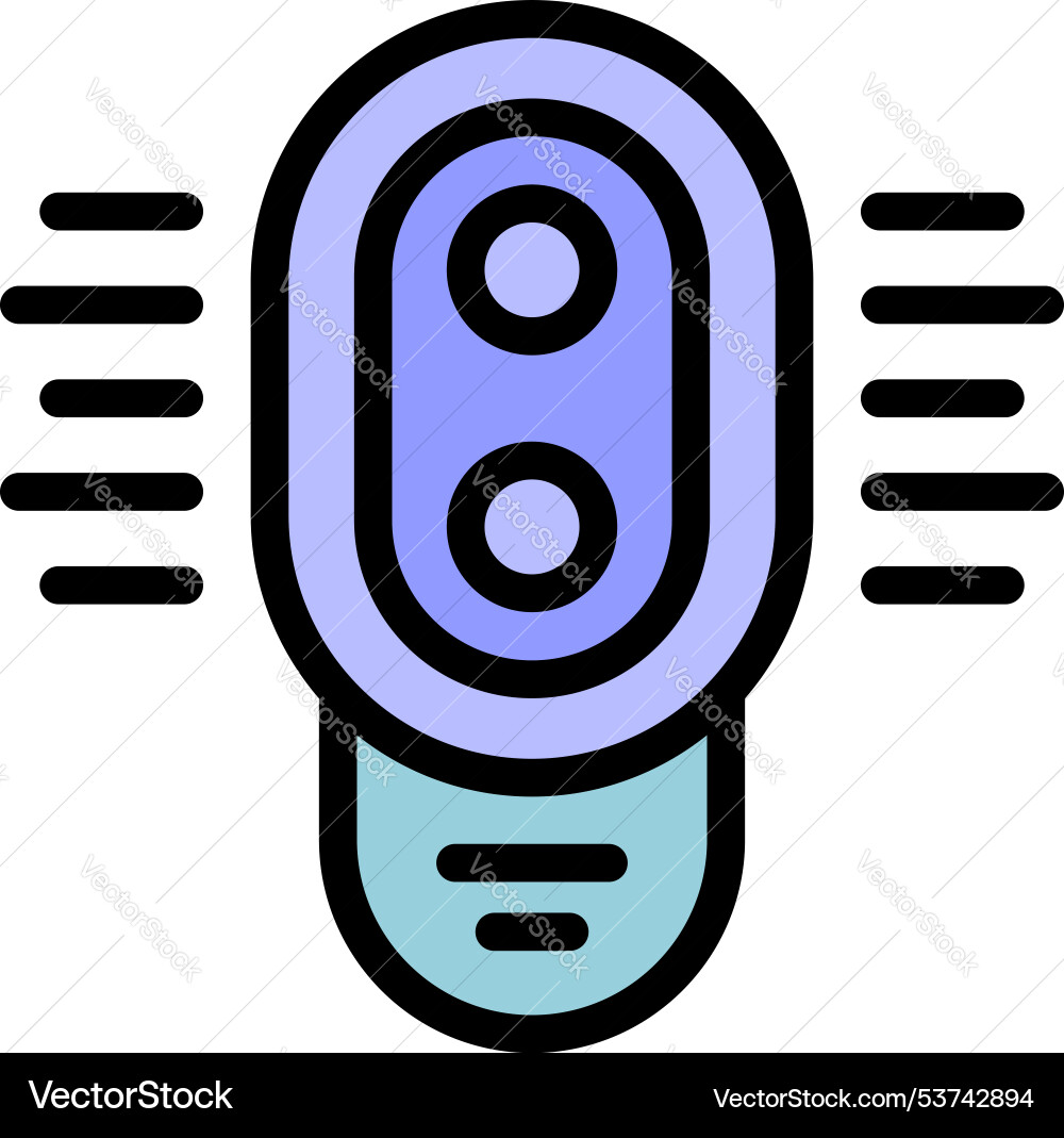 Motion sensor detecting presence icon with two Motion sensor detecting presence icon with two vector image