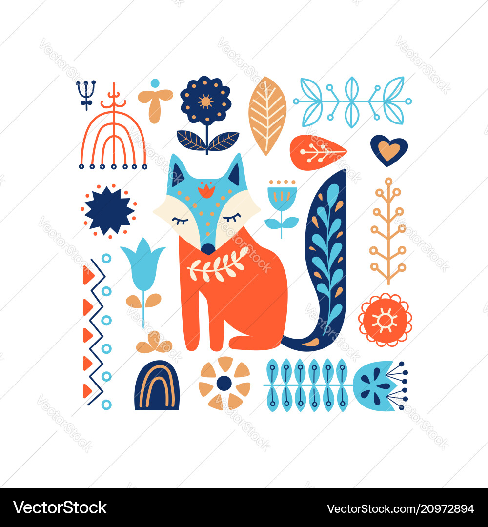 Nordic Ornamente Volkskunst Muster skandinavisch Nordic Ornamente Volkskunst Muster skandinavisch vektorbild