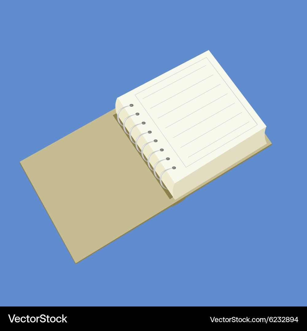 Notebook for office vector image
