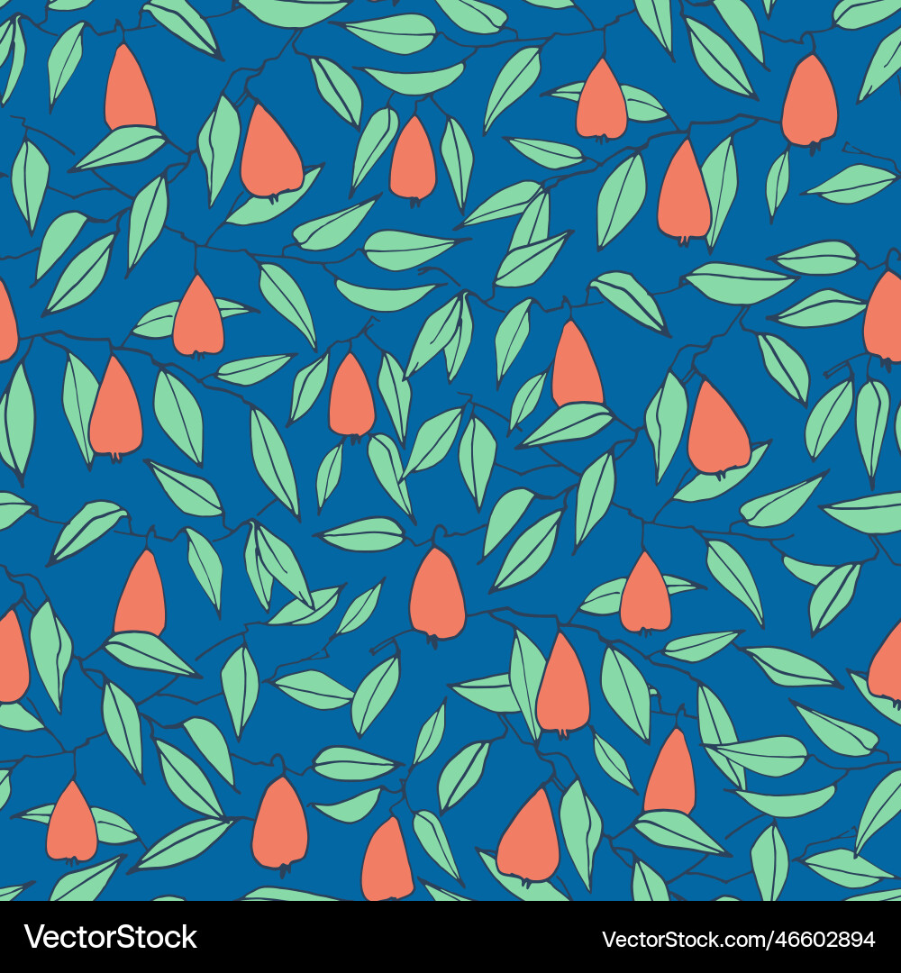 Seamless pattern with pears for surface design Seamless pattern with pears for surface design vector image