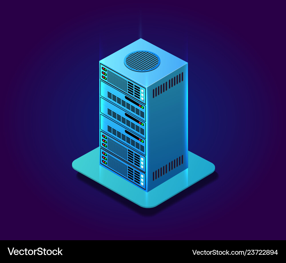 Server Network Technology vector image