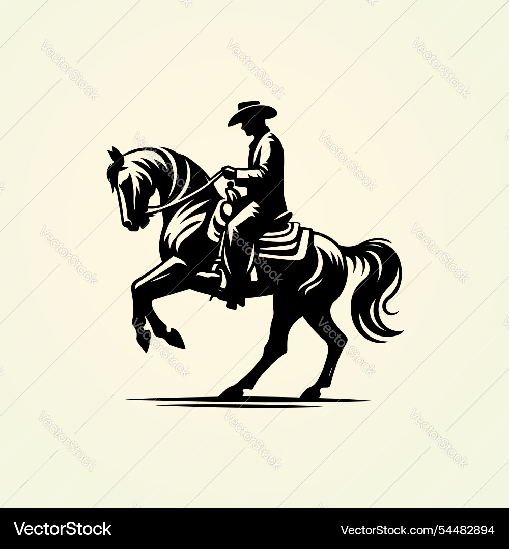 Western cowboy riding horse t-shirt design Western cowboy riding horse t-shirt design Vector Image