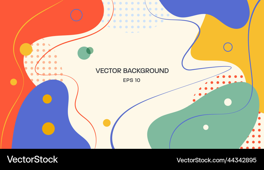 Abstract Curved Shape Background vector image