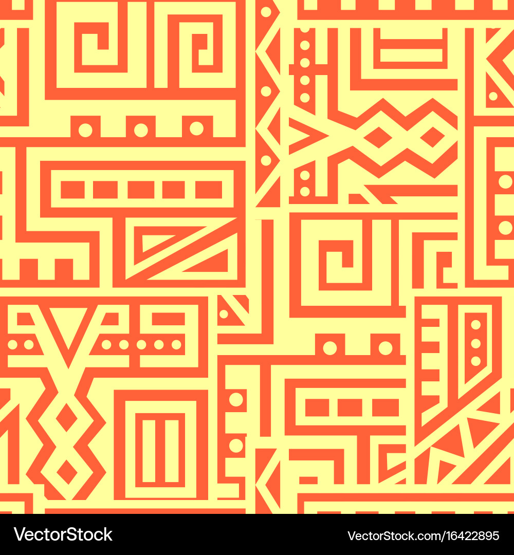 Abstract seamless pattern in ethnic style Vector Image