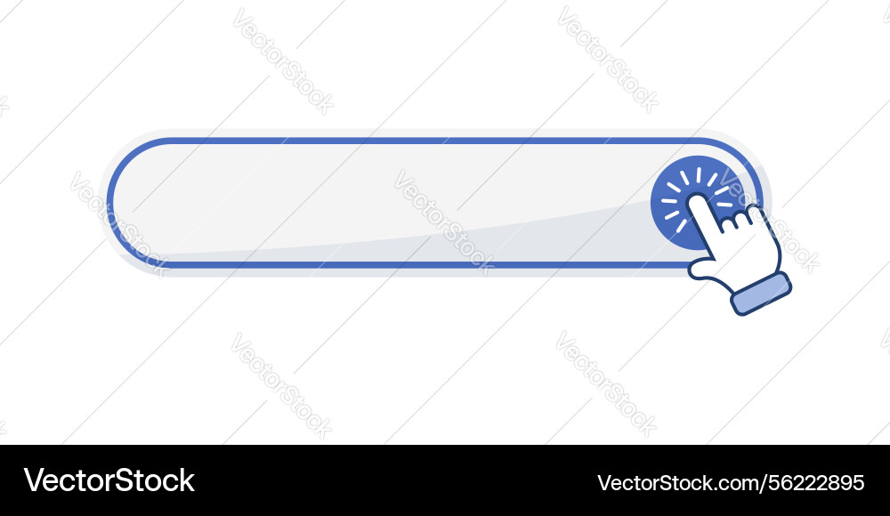 Click here empty banner icon in flat style Click here empty banner icon in flat style vector image