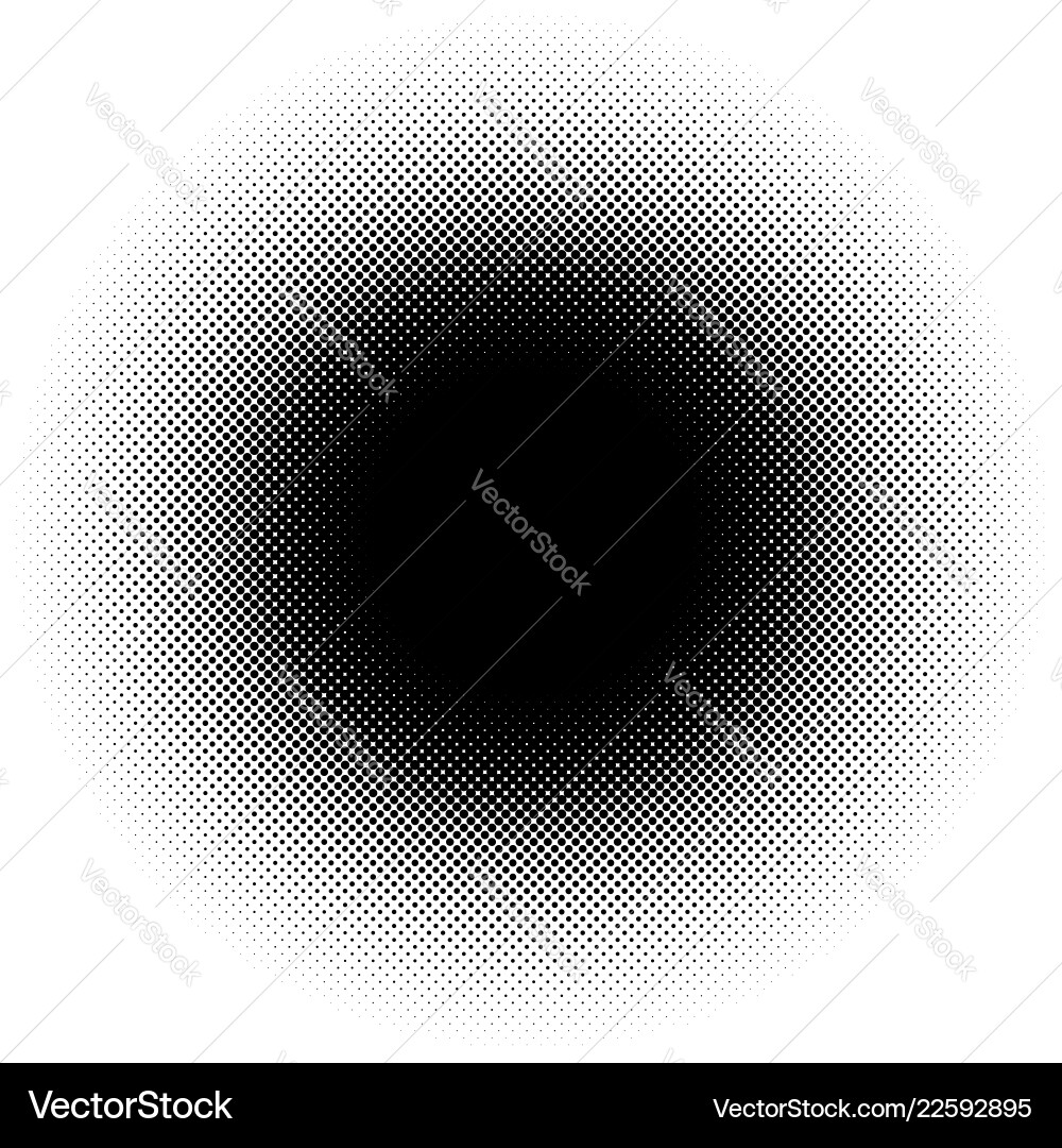 Halftone element circular pattern specks Halftone element circular pattern specks vector image