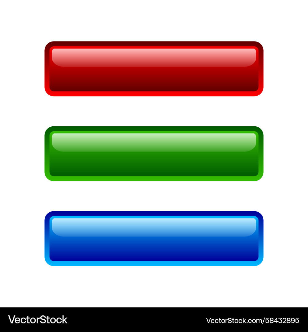 Modern Button Website Template Vector Image