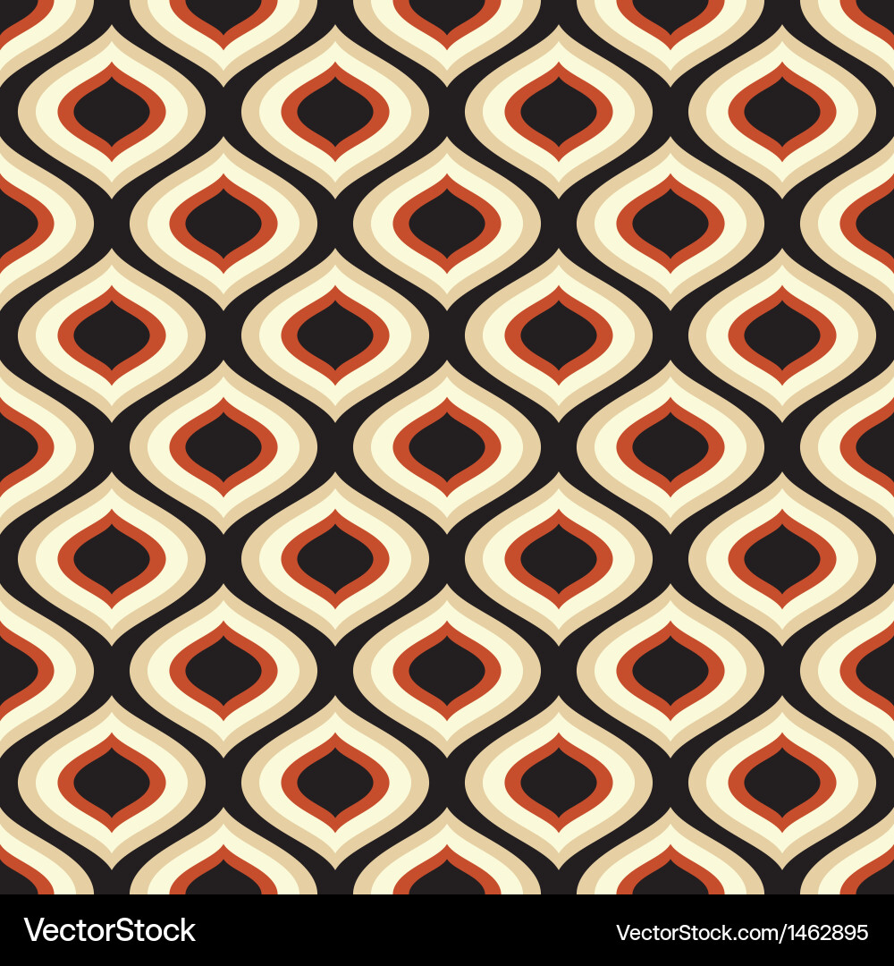Retro Curl Pattern Vector Image