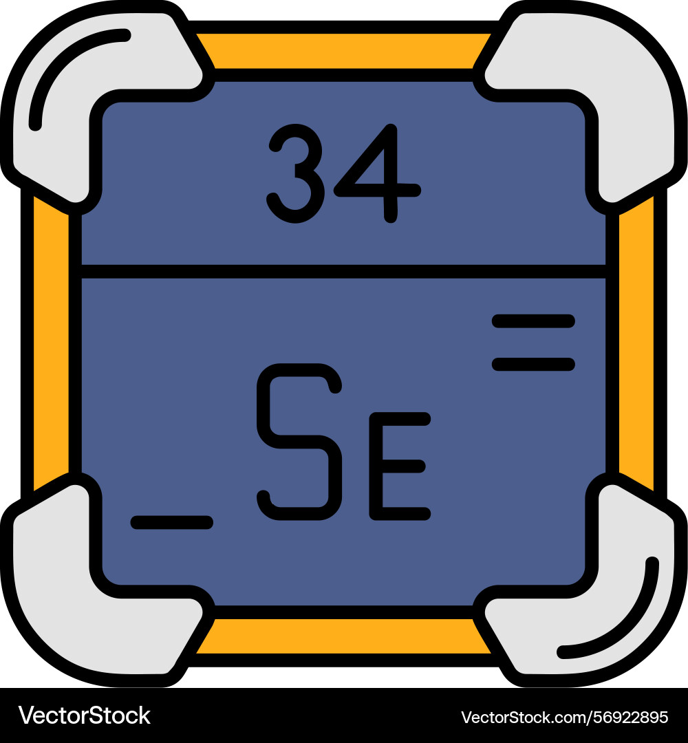 Selenium icon design vector image