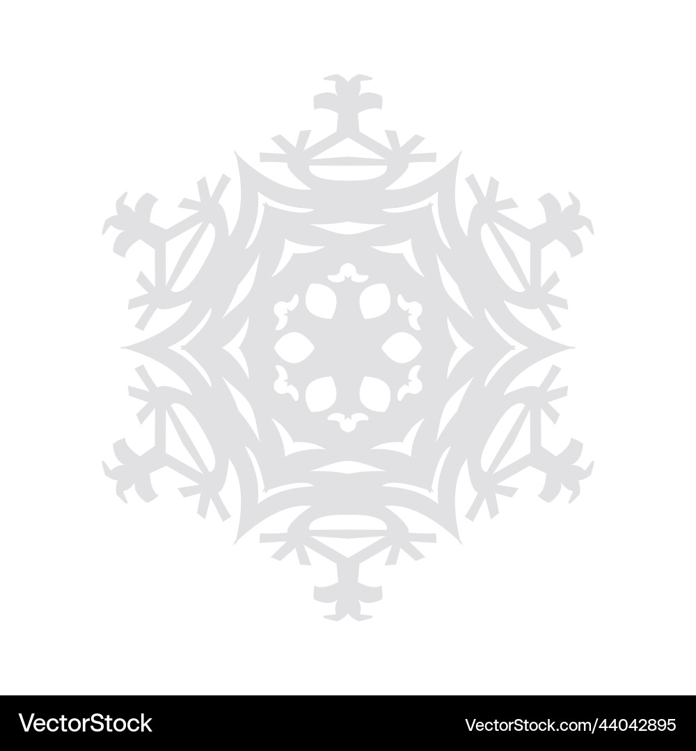 Snowflake graphics on a white background Snowflake graphics on a white background vector image