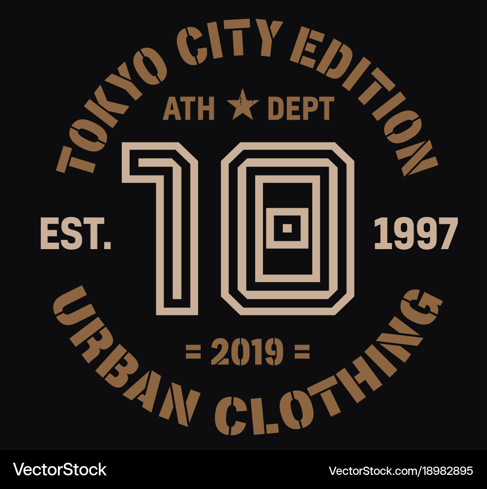 Tokyo Sport Logo T-Shirt Vector Image