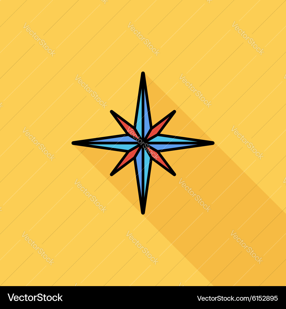 Wind rose Vector Image