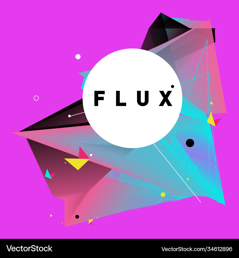 3d colorful wave background dynamic flux effect 3d colorful wave background dynamic flux effect Vector Image