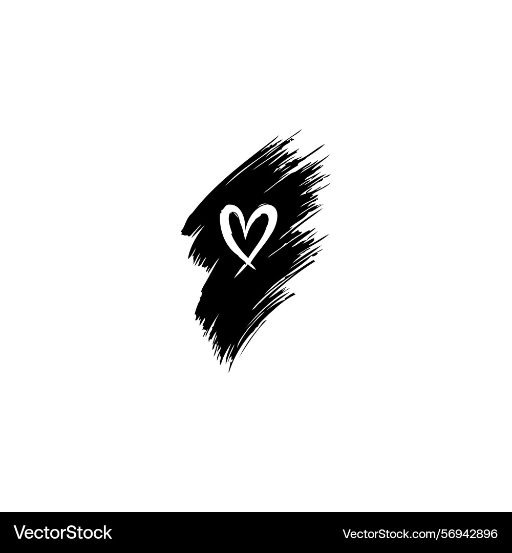 Abstract expression of affection conveyed through vector image