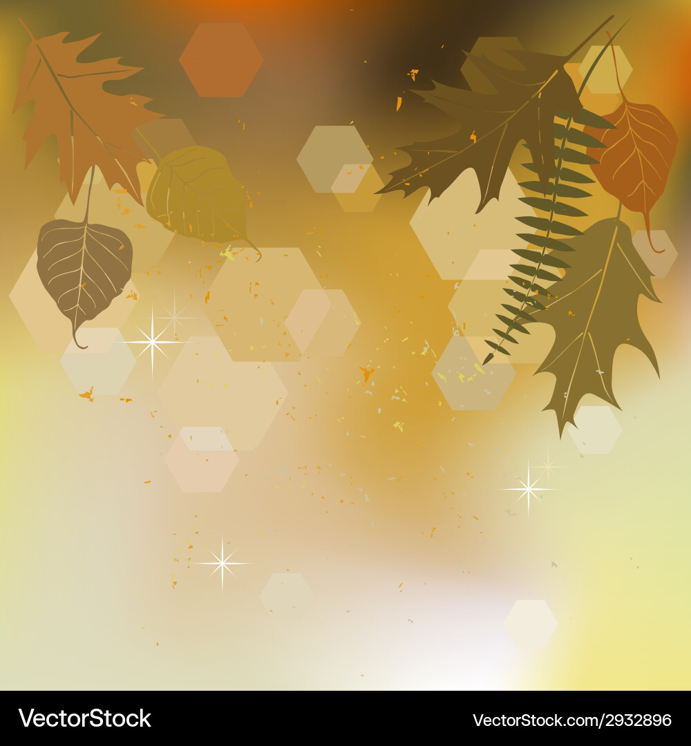 Autumn background with a space for the text Vector Image