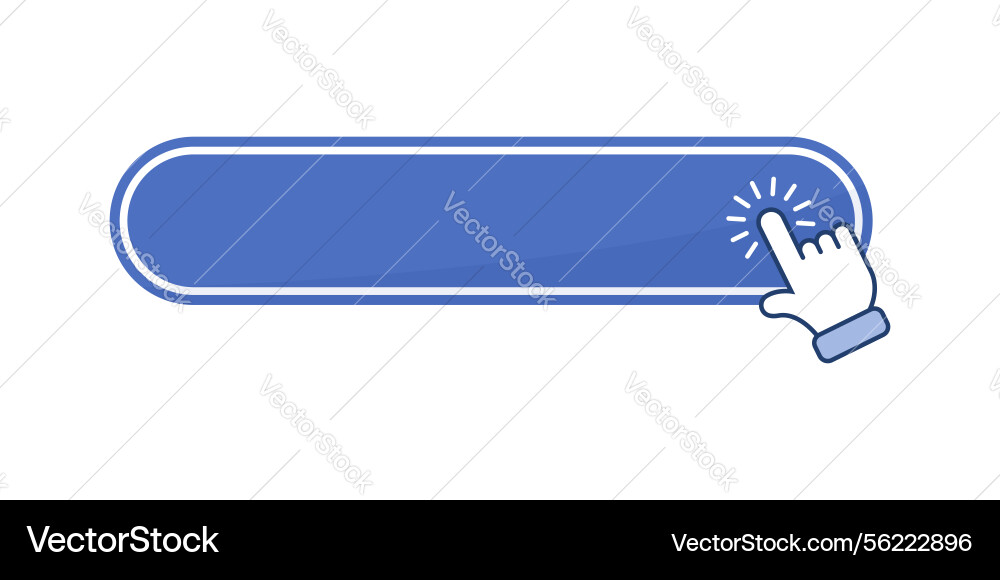 Click here empty banner icon in flat style Click here empty banner icon in flat style vector image