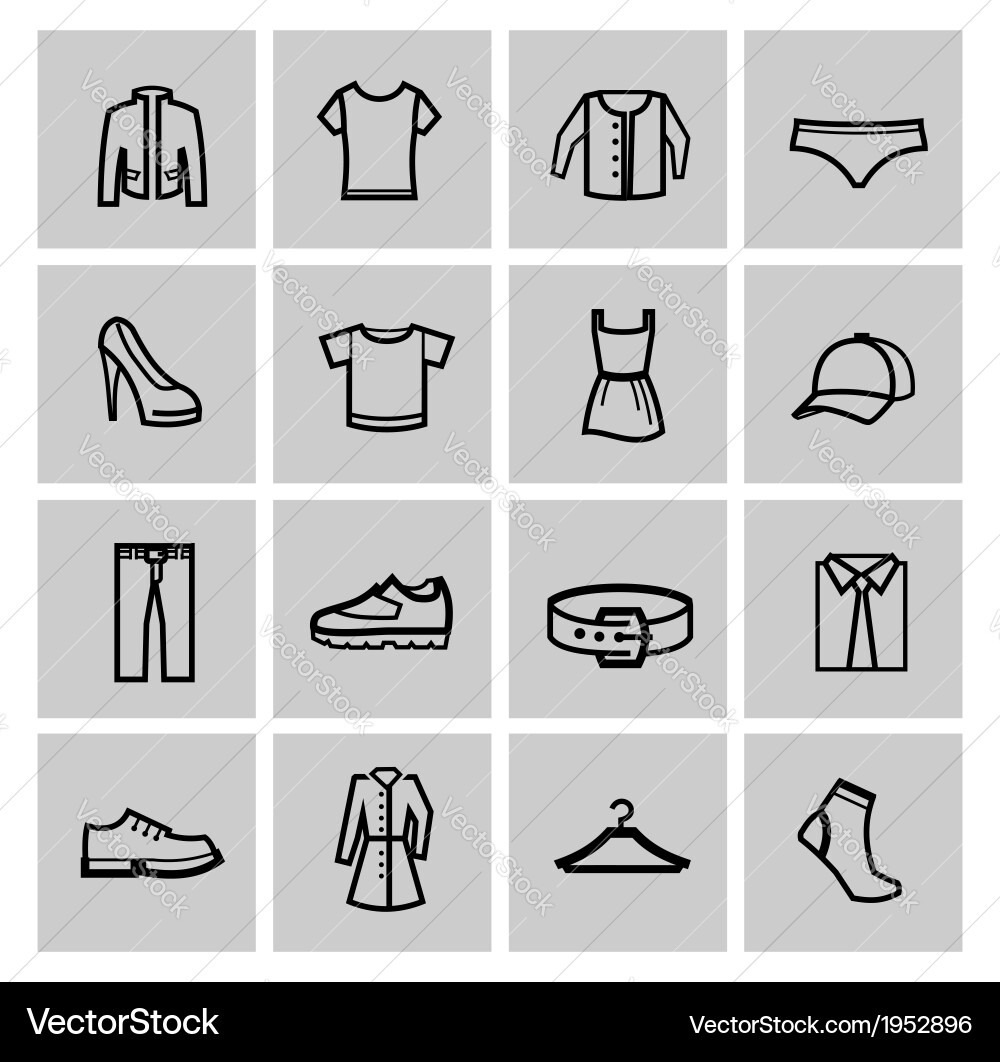 Clothes icon Royalty Free Vector Image - VectorStock