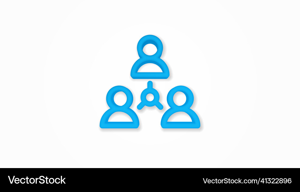 Community Network Connection Icon vector image