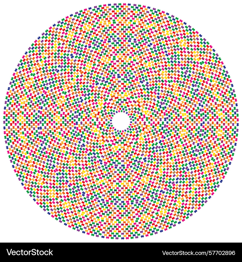 Dot circle disk color particle round confetti Dot circle disk color particle round confetti vector image