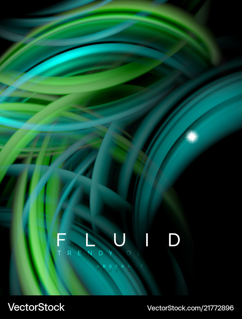 Fluid smooth wave abstract background flowing Fluid smooth wave abstract background flowing vector image