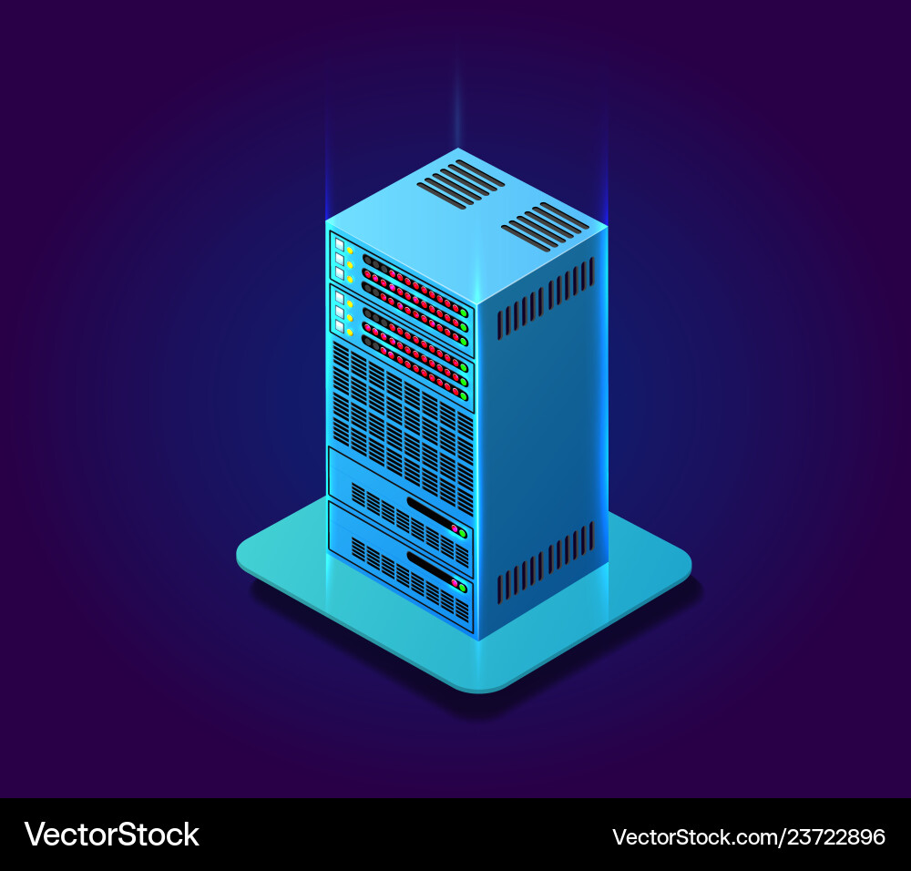 Web server computer Web server computer vector image