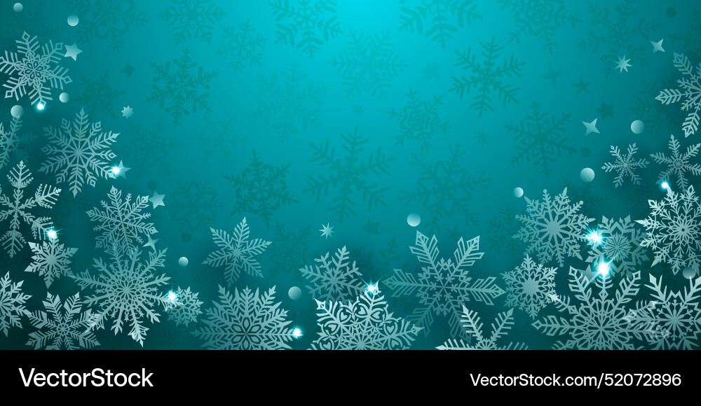Winter Snowflake Background Royalty Free Vector Image
