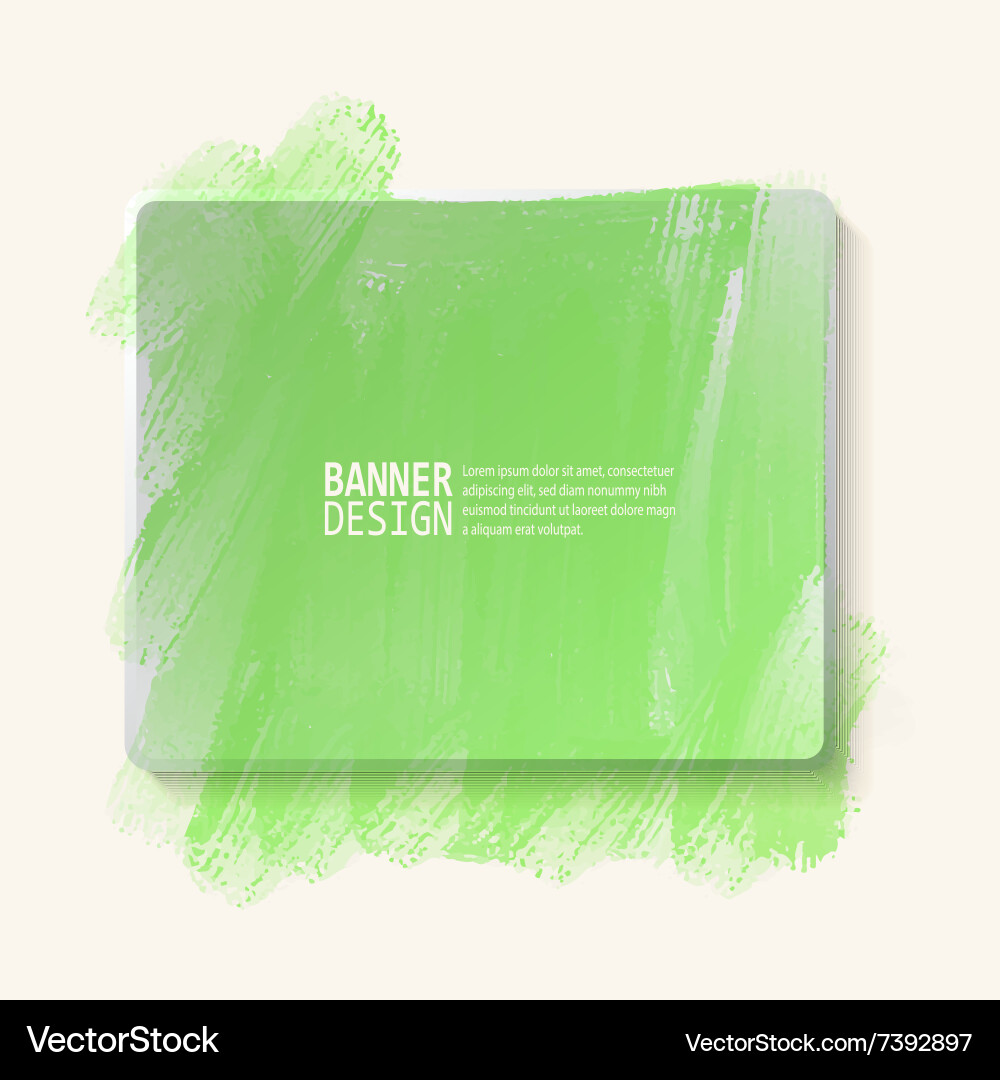 Abstract artistic background with paint element Vector Image