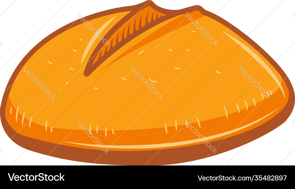 Bread in engraving style design element Vector Image