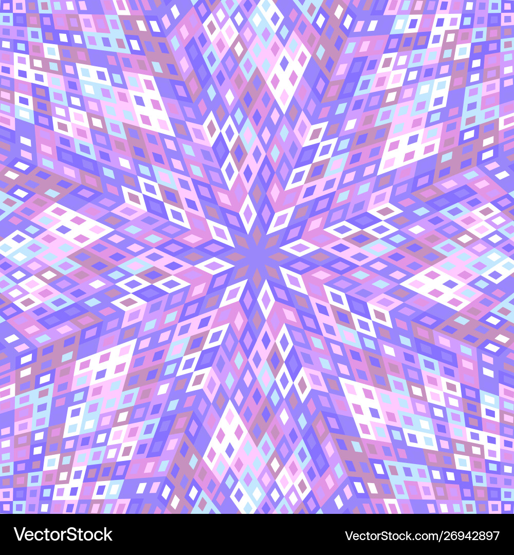 Colorful dynamic abstract circular pattern mosaic vector image