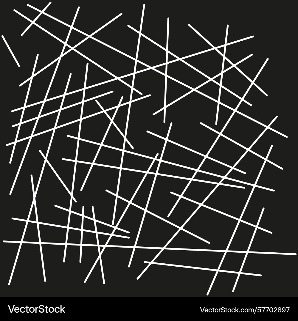 Crosshatched line icon angular stroke grid vector image