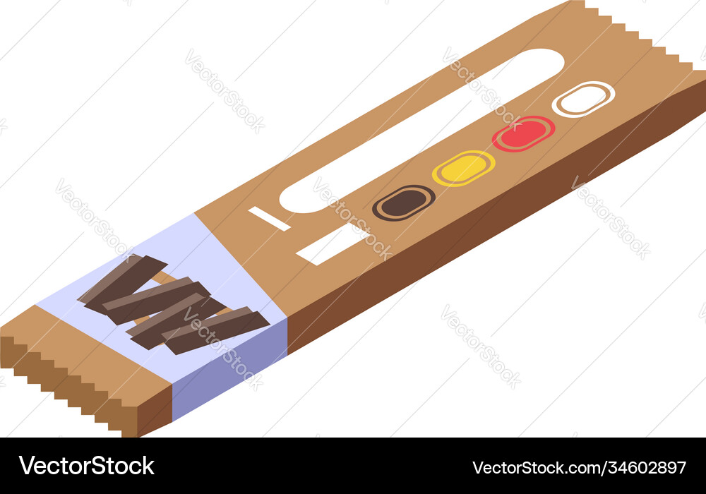 Fitness snack bar icon isometric style Fitness snack bar icon isometric style vector image