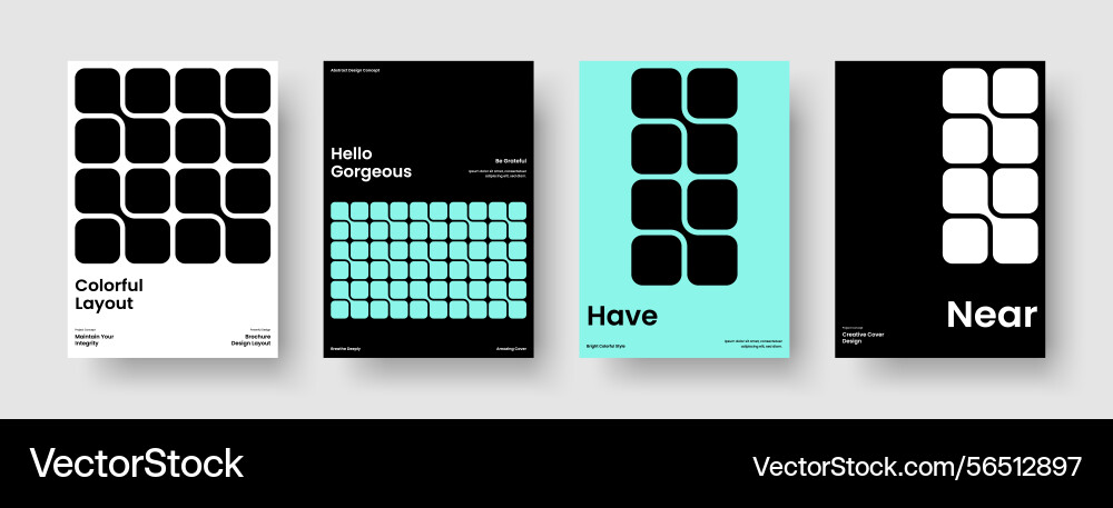 Geometric background layout isolated report Vector Image