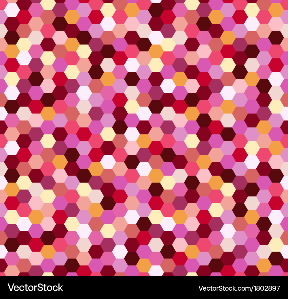 Iridescent Hexagonal Pattern Vector Image