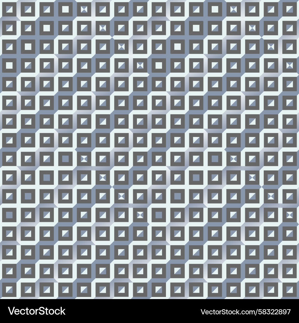 Isometric Gray Cube Pattern Vector Image
