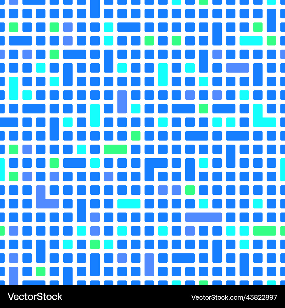 Pixel square shape pattern vector image