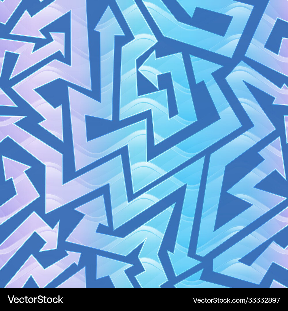Wave color geometric arrow pattern Wave color geometric arrow pattern vector image