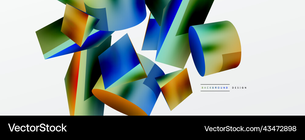 3d abstract background shapes triangle 3d abstract background shapes triangle vector image