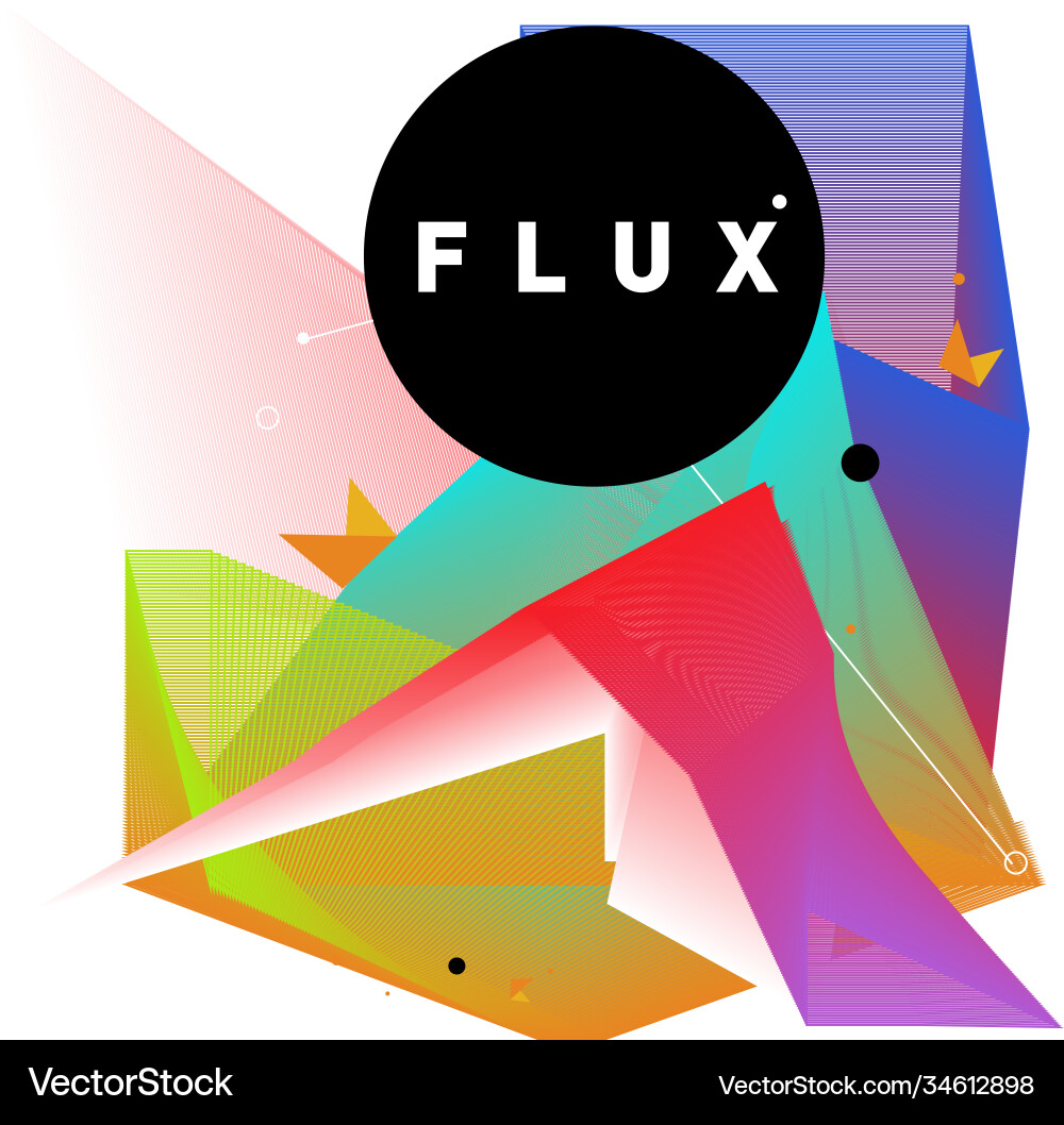 3d colorful wave background dynamic flux effect 3d colorful wave background dynamic flux effect Vector Image