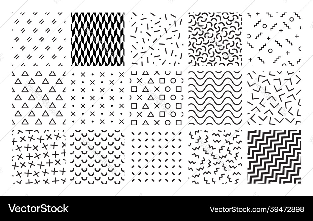 Abstract pattern collection Abstract pattern collection vector image
