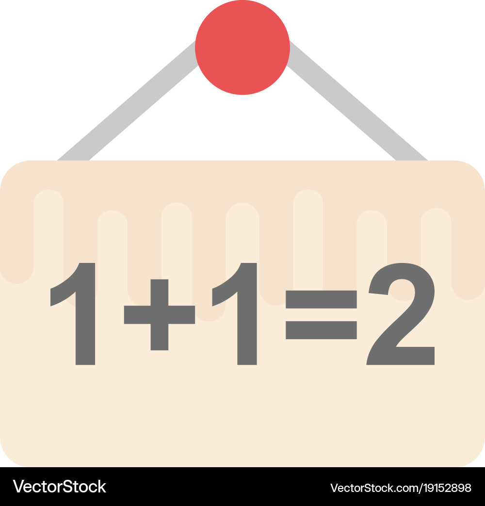 Addition sum vector image