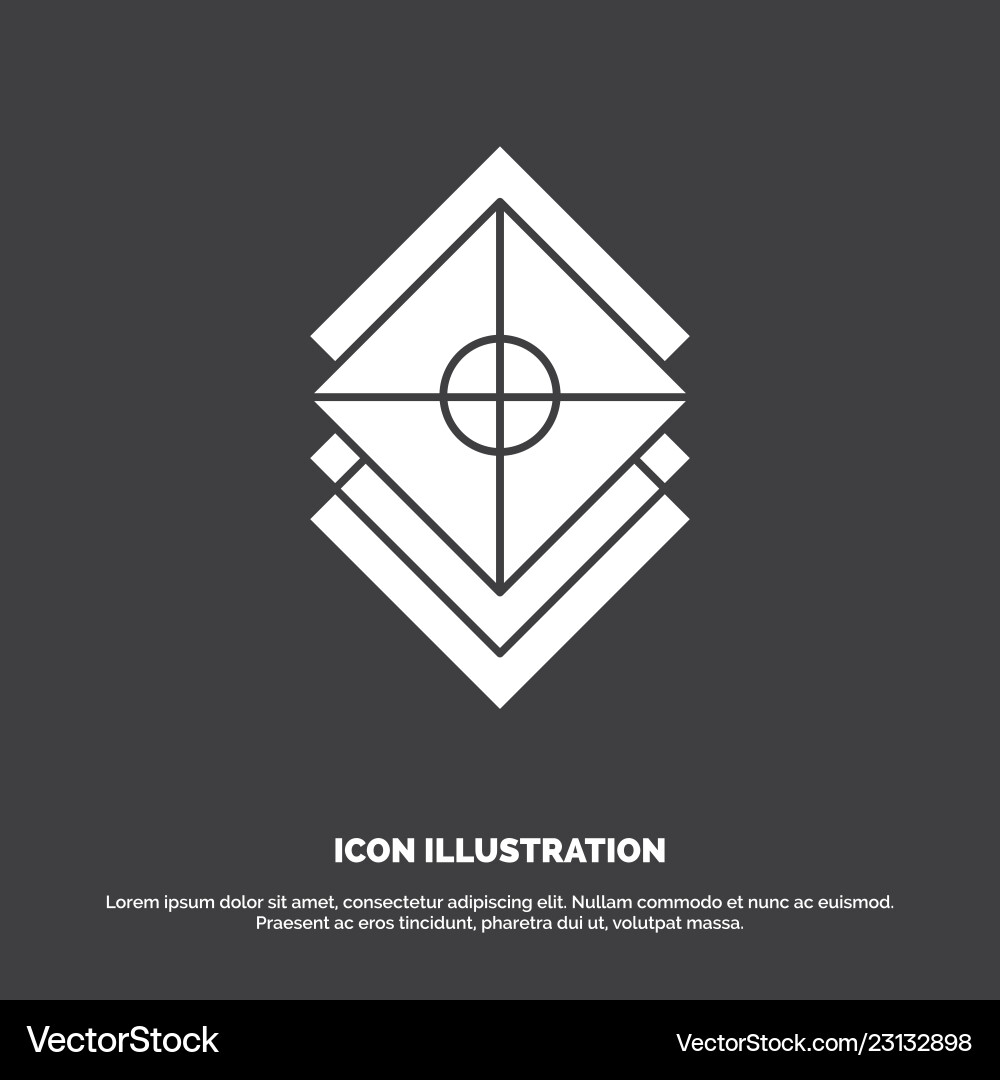 Arrange design layers stack layer icon glyph Arrange design layers stack layer icon glyph Vector Image