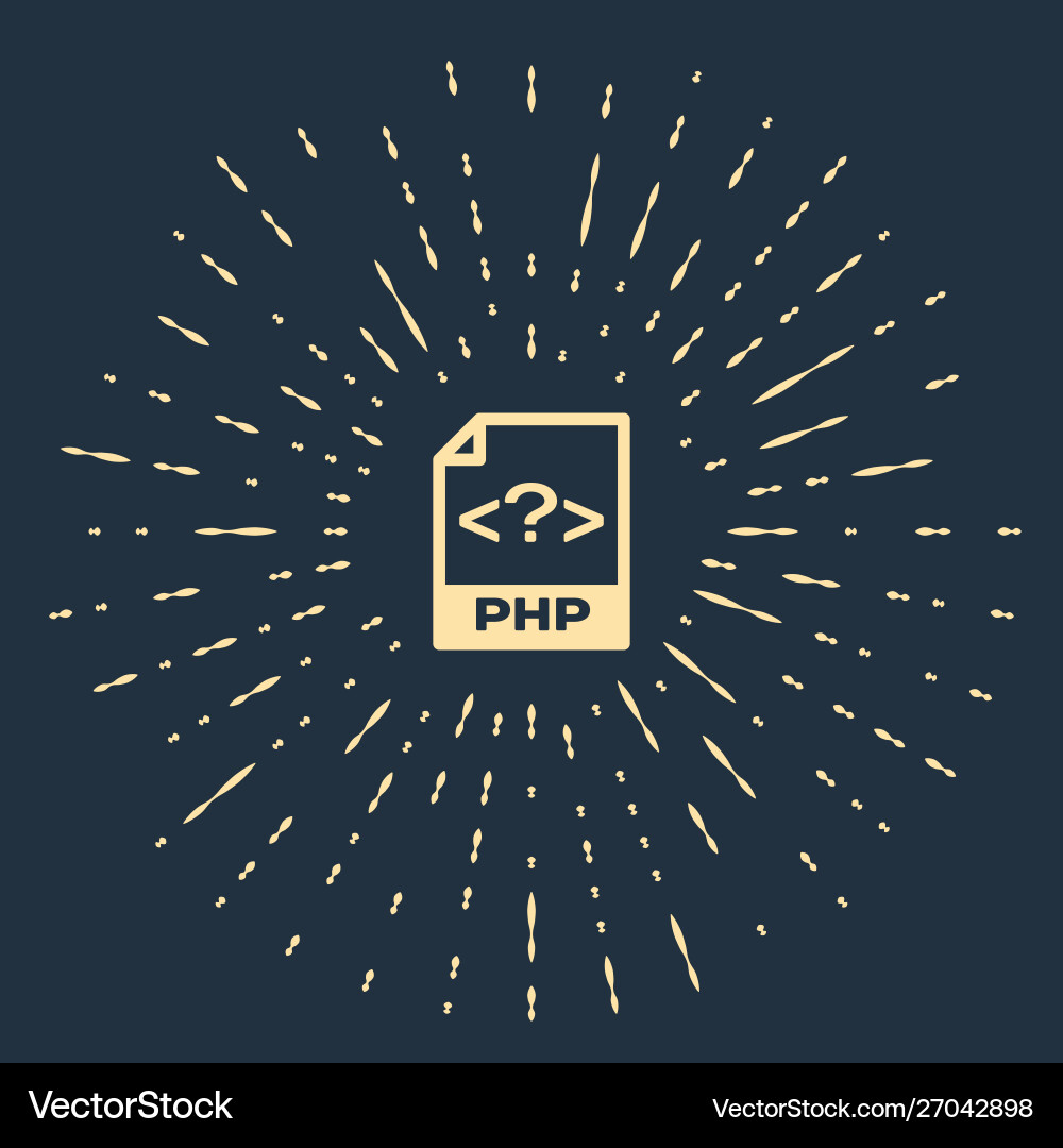 Beige php file document download button icon Beige php file document download button icon Vector Image