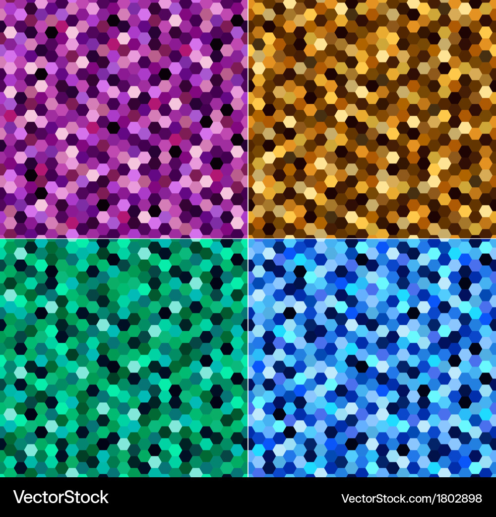 Colorful Hexagonal Pattern vector image