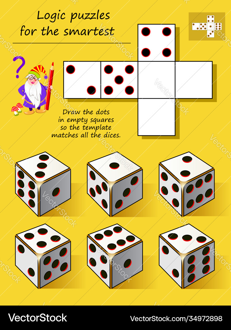 Dots Puzzle Game - Connect the Shapes vector image